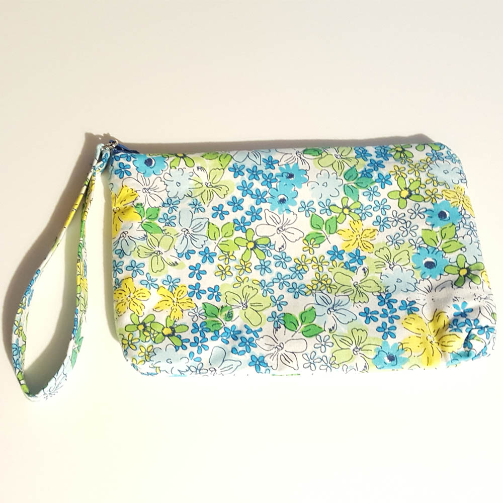 Floral Print Wristlet Bright Spring Flowers - After 23