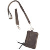 Lanyard coin purse set-brown black combination