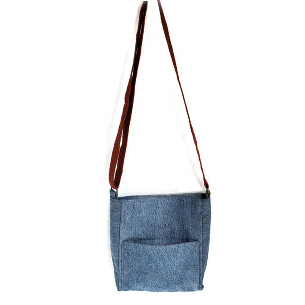 How To Make A Round Recycled Denim Bag