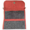 Convertible Crossbody Bag Red Interior