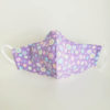Cotton mask with nose wire-pastel circles on purple